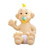 Opblaas baby met speen 3 meter